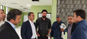بازدید مهندس امیر ساکی مدیرکل منابع فیزیکی وزارت بهداشت و دکتر عباس ملاطائفه معاون توسعه منابع و مدیریت دانشگاه